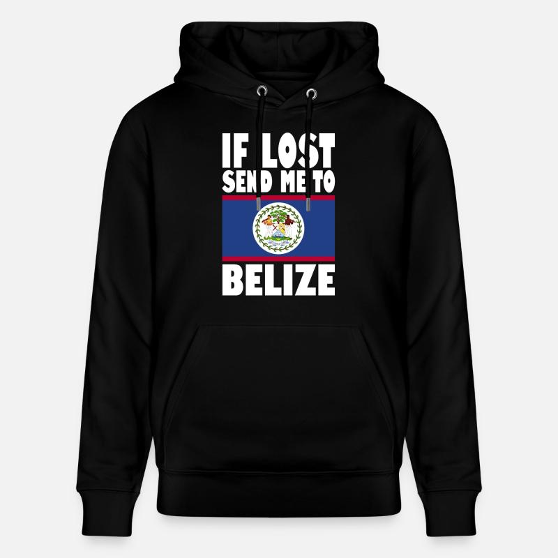 Drapeau du Belize - Sweat à capuche bio CRUISER Stanley/Stella Unisexe - noir