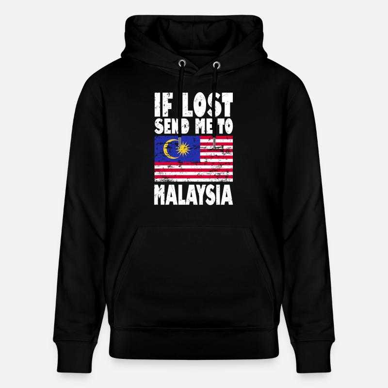Drapeau de la Malaisie - Sweat à capuche bio CRUISER Stanley/Stella Unisexe - noir
