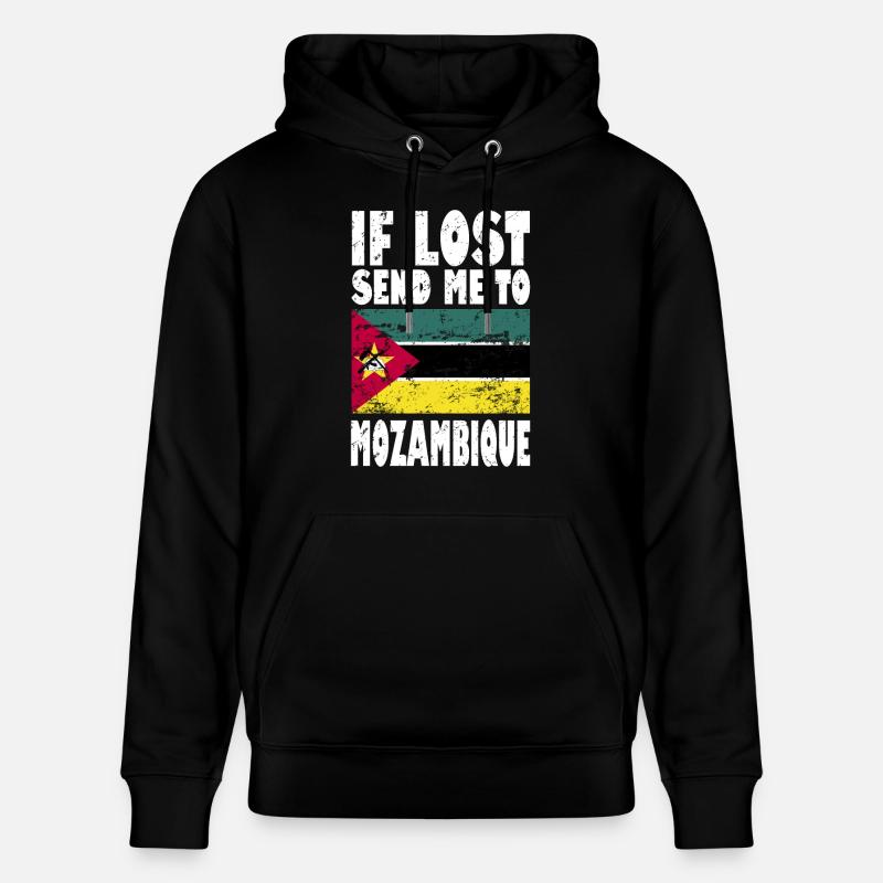 Drapeau du Mozambique - Sweat à capuche bio CRUISER Stanley/Stella Unisexe - noir