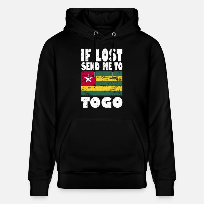 Drapeau du Togo - Sweat à capuche bio CRUISER Stanley/Stella Unisexe - noir
