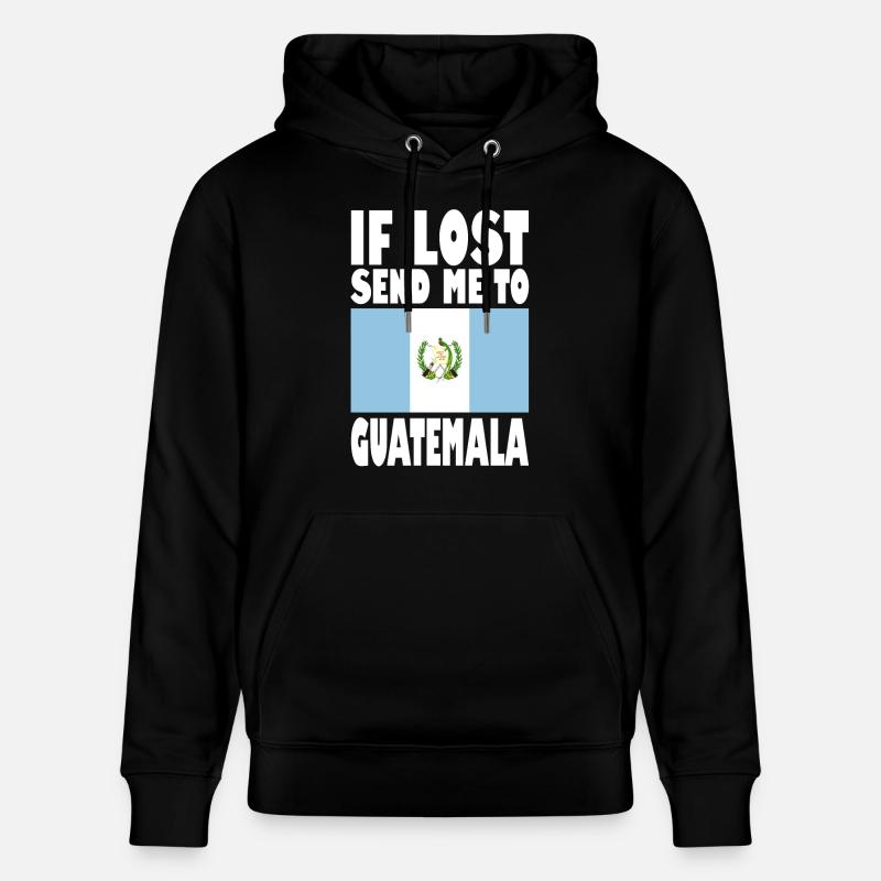 Drapeau du Guatemala - Sweat à capuche bio CRUISER Stanley/Stella Unisexe - noir