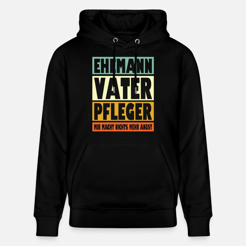 Pfleger Vater Ehemann Held - Stanley/Stella Unisex Bio-Hoodie CRUISER  - Schwarz