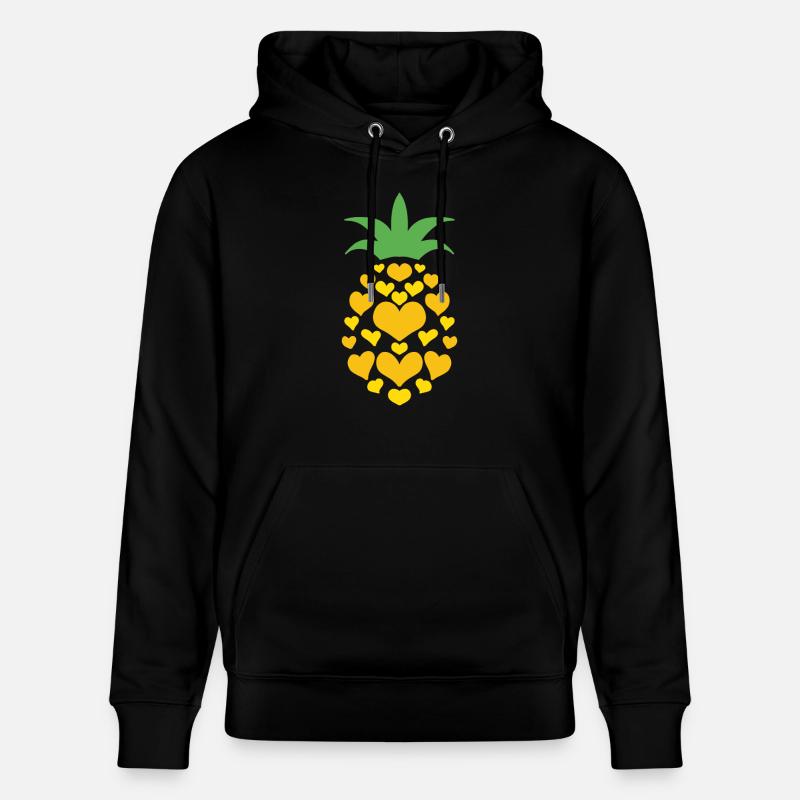 Cœur d’ananas - Sweat à capuche bio CRUISER Stanley/Stella Unisexe - noir