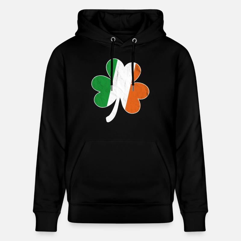 Drapeau irlandais Shamrock - Sweat à capuche bio CRUISER Stanley/Stella Unisexe - noir