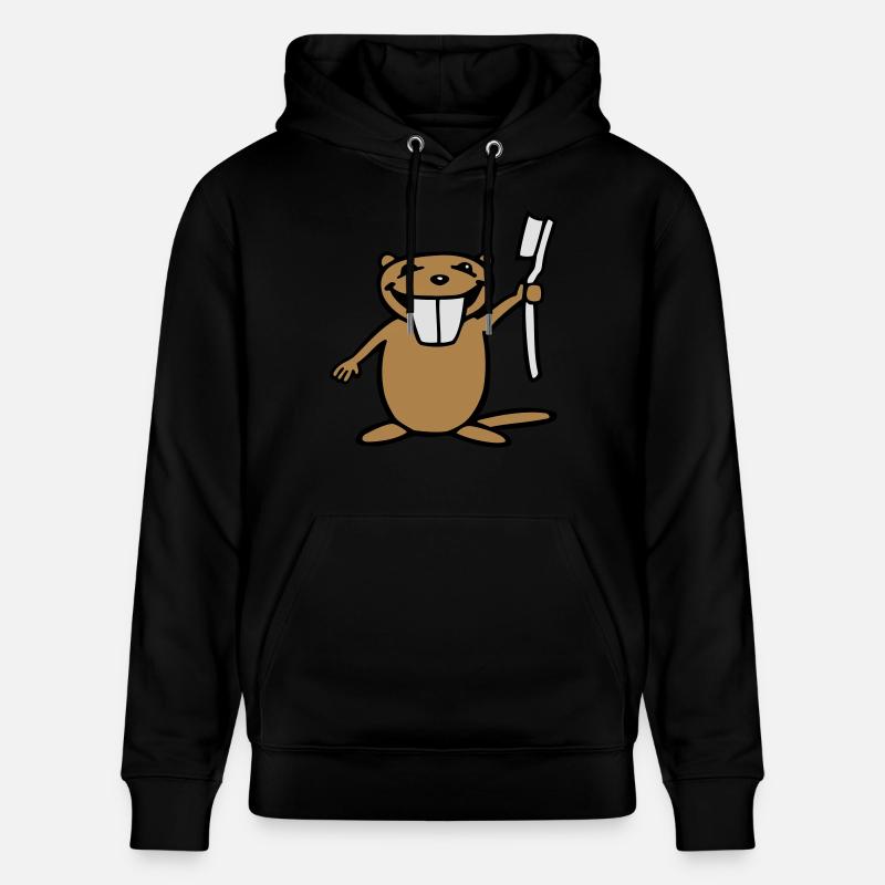 Castor - Sweat à capuche bio CRUISER Stanley/Stella Unisexe - noir