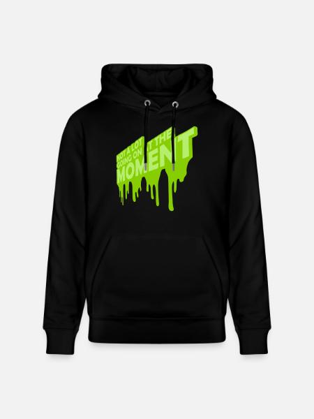 Not much going on - Stanley/Stella CRUISER Unisex Organic Hoodie - black
