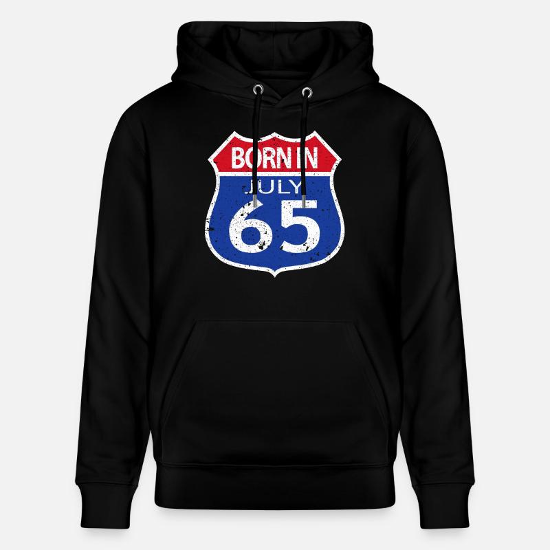 Geboren im Juli 1965 - Stanley/Stella Unisex Bio-Hoodie CRUISER  - Schwarz