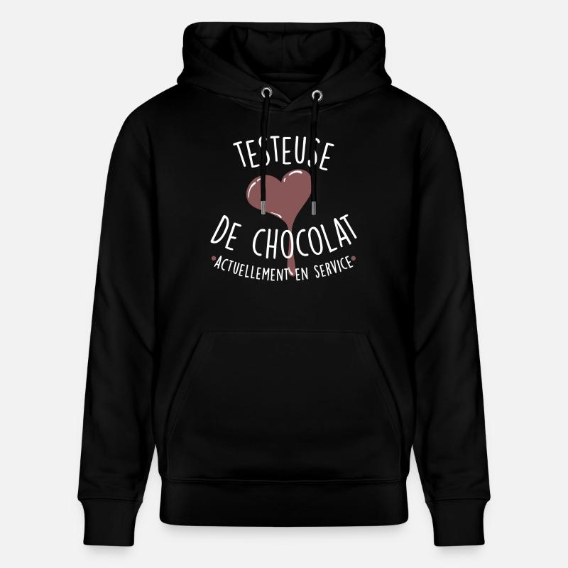 Testeuse de chocolat - Sweat à capuche bio CRUISER Stanley/Stella Unisexe - noir
