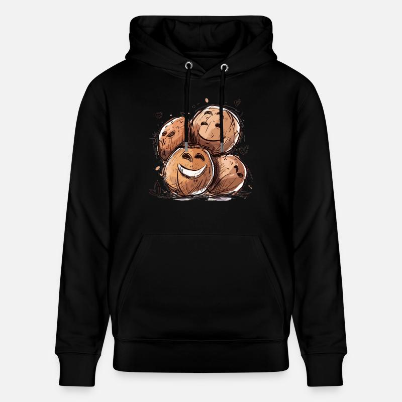 Noix de qui rient - Sweat à capuche bio CRUISER Stanley/Stella Unisexe - noir