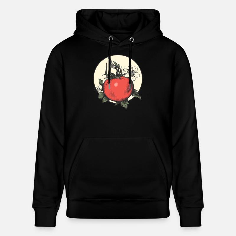 Tomate esthétique avec fleur - Sweat à capuche bio CRUISER Stanley/Stella Unisexe - noir