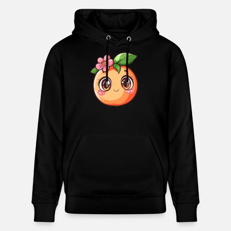 Pêche avec fleur - Sweat à capuche bio CRUISER Stanley/Stella Unisexe - noir