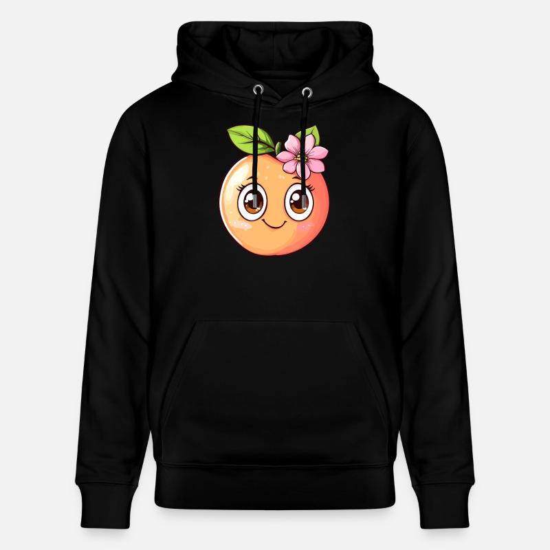 Pêcher avec fleur - Sweat à capuche bio CRUISER Stanley/Stella Unisexe - noir
