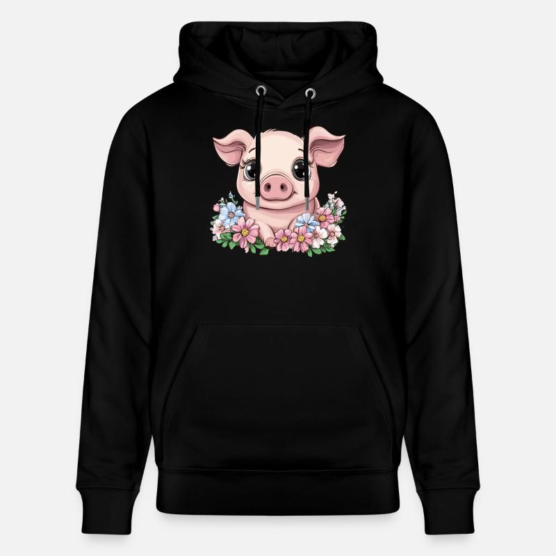 Cochon heureux - Sweat à capuche bio CRUISER Stanley/Stella Unisexe - noir