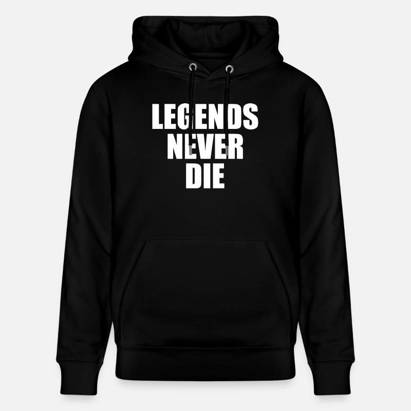 Legends never die - Sweat à capuche bio CRUISER Stanley/Stella Unisexe - noir