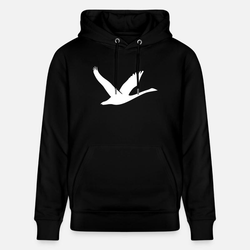 Belle silhouette de cygne - Sweat à capuche bio CRUISER Stanley/Stella Unisexe - noir