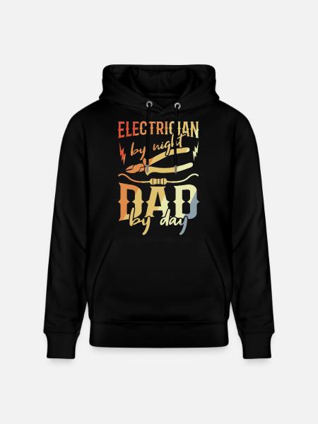 Elektriker Papa - Stanley/Stella Unisex Bio-Hoodie CRUISER - Schwarz
