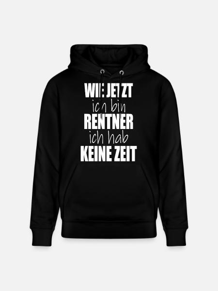 hvordan jeg nu er pensioneret, har jeg ikke tid - Stanley/Stella CRUISER økologisk unisex-hoodie - sort
