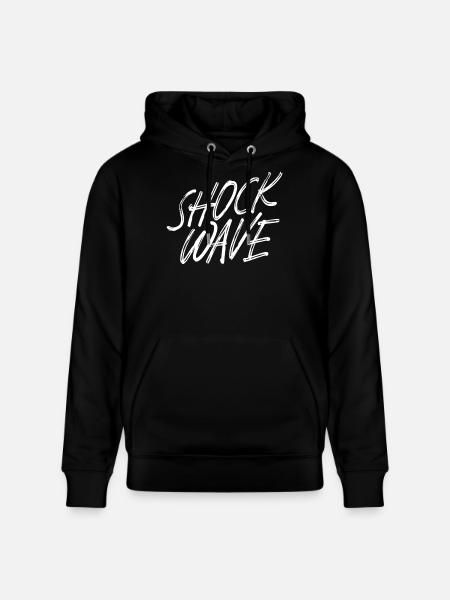 Shockwave Brush Storm Design - Stanley/Stella CRUISER Unisex Organic Hoodie - black