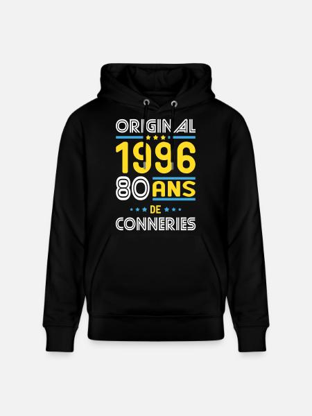 Original – 1996 – 30 years of - Stanley/Stella CRUISER Unisex Organic Hoodie - black