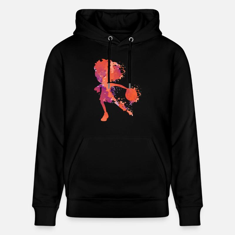 Éclaboussure de handball - Sweat à capuche bio CRUISER Stanley/Stella Unisexe - noir