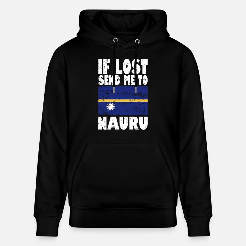 Drapeau de Nauru - Sweat à capuche bio CRUISER Stanley/Stella Unisexe - noir