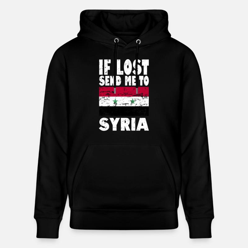 Slogan du drapeau syrien - Sweat à capuche bio CRUISER Stanley/Stella Unisexe - noir
