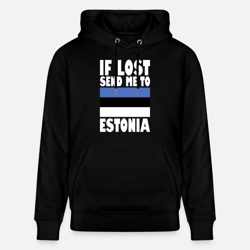 Drapeau de l’Estonie - Sweat à capuche bio CRUISER Stanley/Stella Unisexe - noir