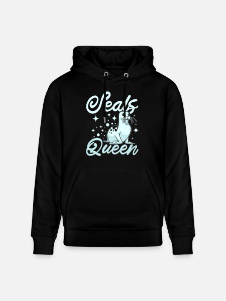 Femmes Fille Seals reine - Sweat à capuche bio CRUISER Stanley/Stella Unisexe - noir