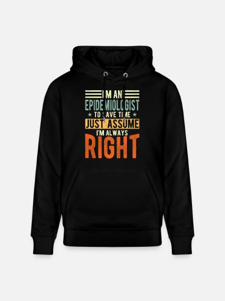 Epidemiologist - Stanley/Stella CRUISER Unisex Organic Hoodie - black