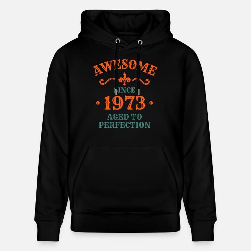Anniversaire 1973 - Sweat à capuche bio CRUISER Stanley/Stella Unisexe - noir