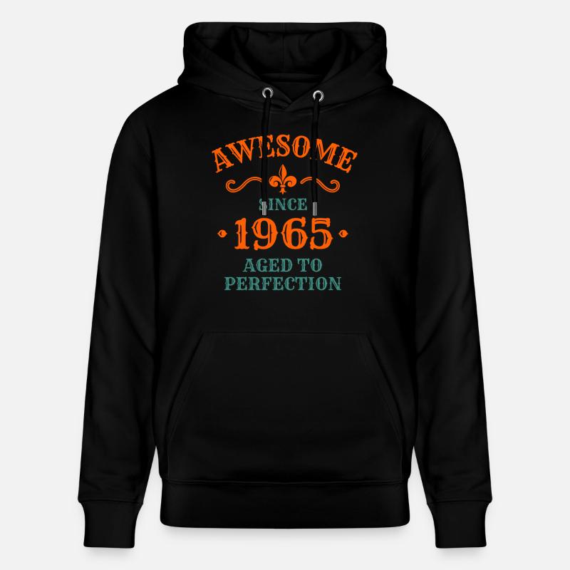 Anniversaire 1965 - Sweat à capuche bio CRUISER Stanley/Stella Unisexe - noir