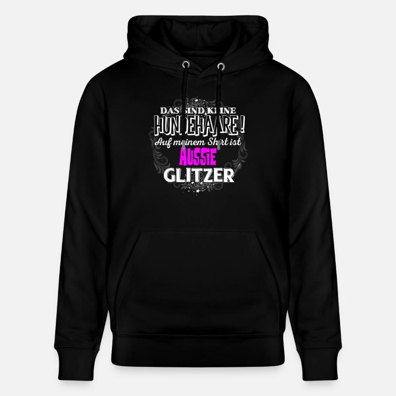 AUSSIE - Glitzer - Stanley/Stella Unisex Bio-Hoodie CRUISER  - Schwarz