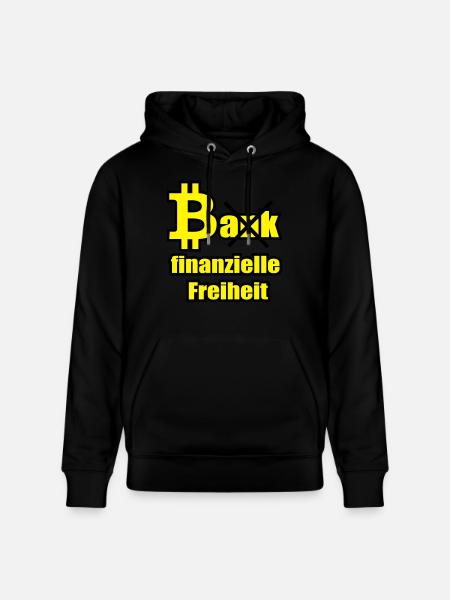 Bitcoin vs Bank - Stanley/Stella Unisex Bio-Hoodie CRUISER - Schwarz