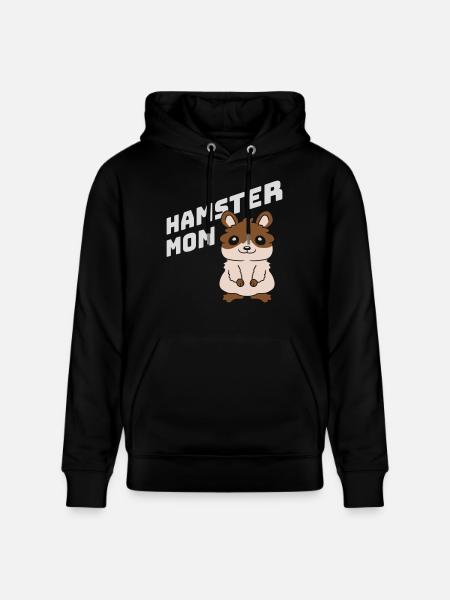 Design Logo Hamster Maman - Sweat à capuche bio CRUISER Stanley/Stella Unisexe - noir