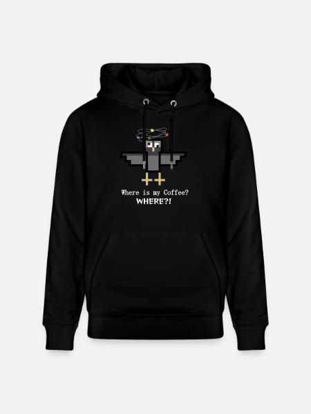 Coffee Dove - Stanley/Stella CRUISER Unisex Organic Hoodie - black