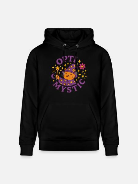 Opti Mystic - Stanley/Stella CRUISER Unisex Organic Hoodie - black