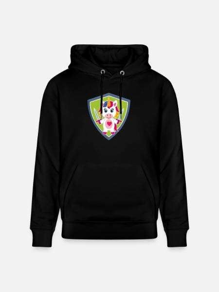 Einhorn Schutzengel - Stanley/Stella Unisex Bio-Hoodie CRUISER  - Schwarz