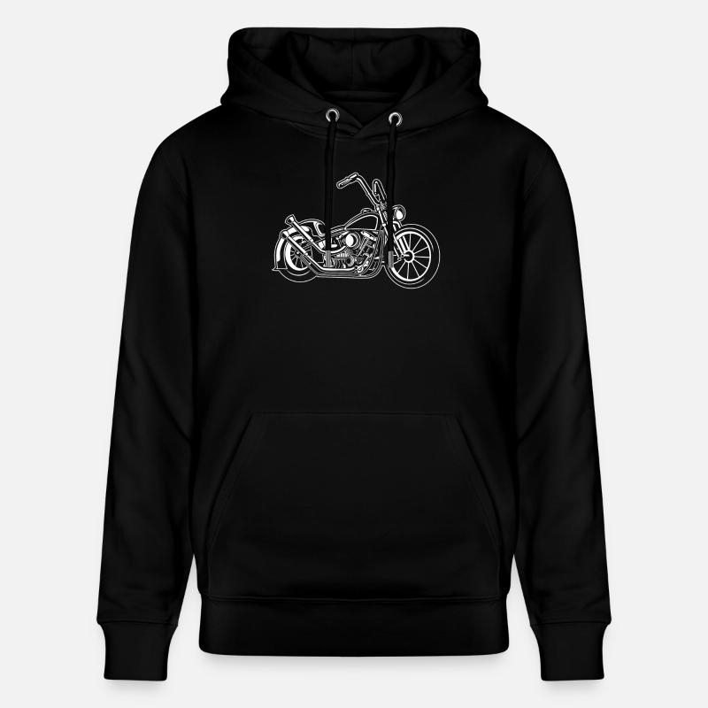 Chopper / moto bobber 02_weiß - Sweat à capuche bio CRUISER Stanley/Stella Unisexe - noir