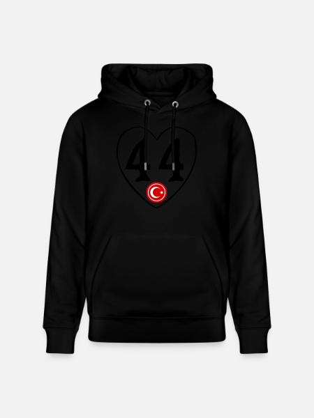 Malatya 44 Herz - Stanley/Stella Unisex Bio-Hoodie CRUISER - Schwarz
