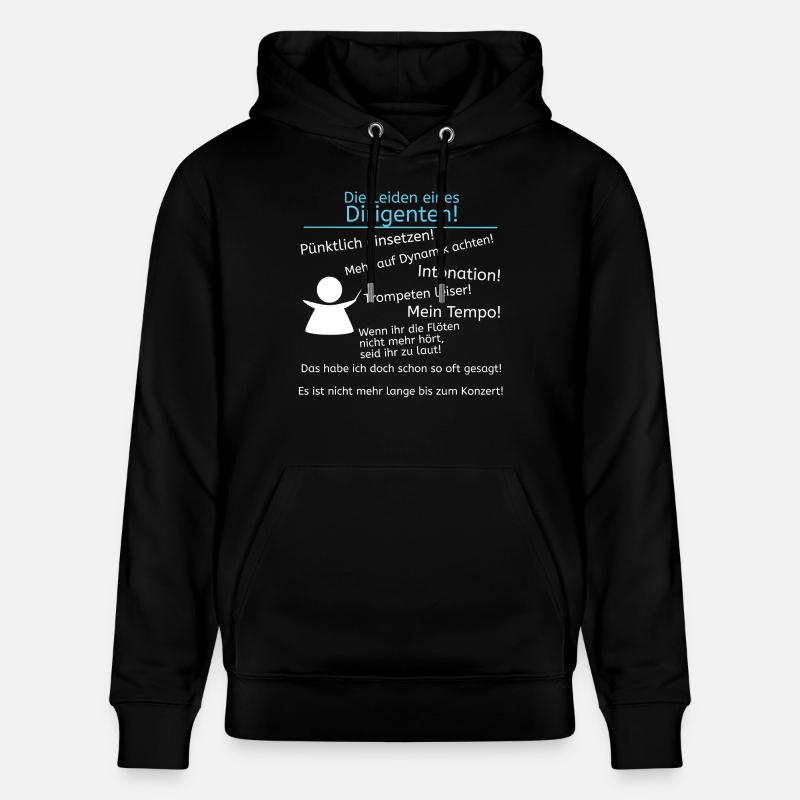 Leiden eines Dirigenten - Stanley/Stella Unisex Bio-Hoodie CRUISER  - Schwarz