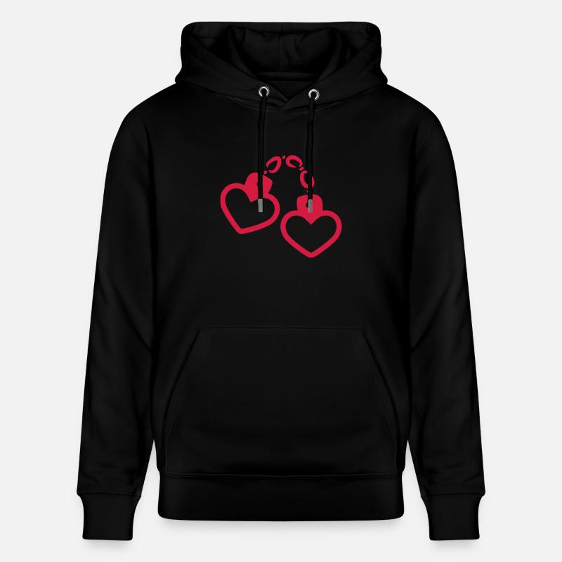 Coeur de menottes - Sweat à capuche bio CRUISER Stanley/Stella Unisexe - noir