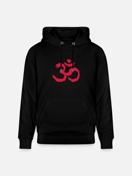 Om symbool hindoeïsme - Stanley/Stella Uniseks bio-hoodie CRUISER  - zwart
