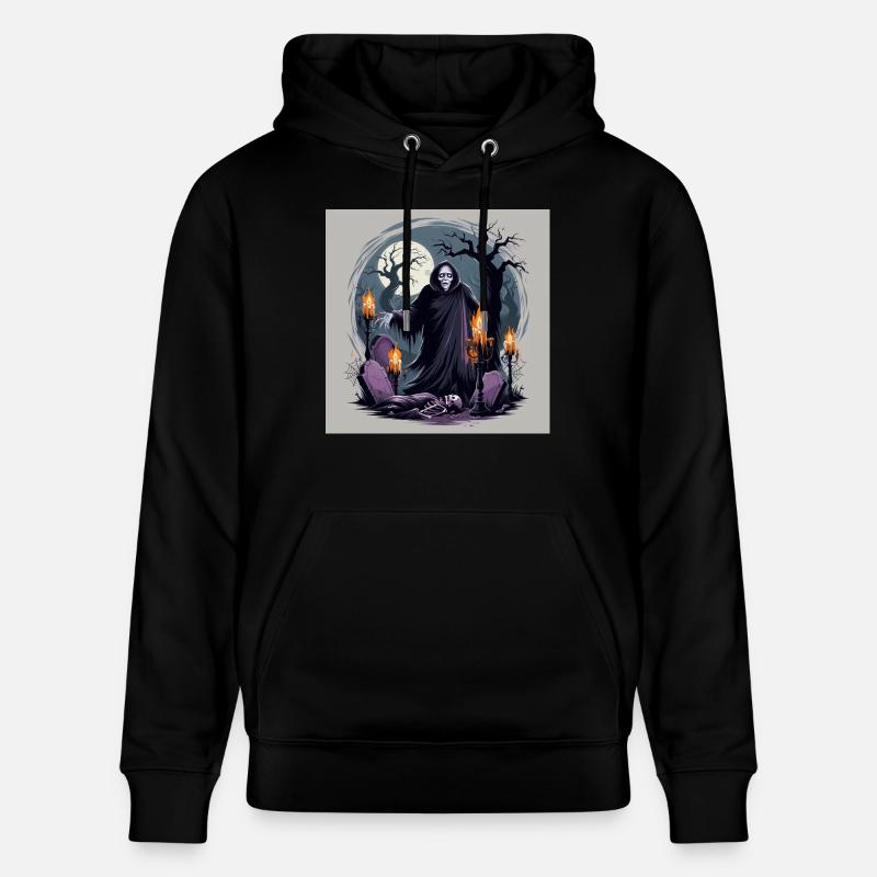 Scary Ghost - Collection Halloween - Sweat à capuche bio CRUISER Stanley/Stella Unisexe - noir