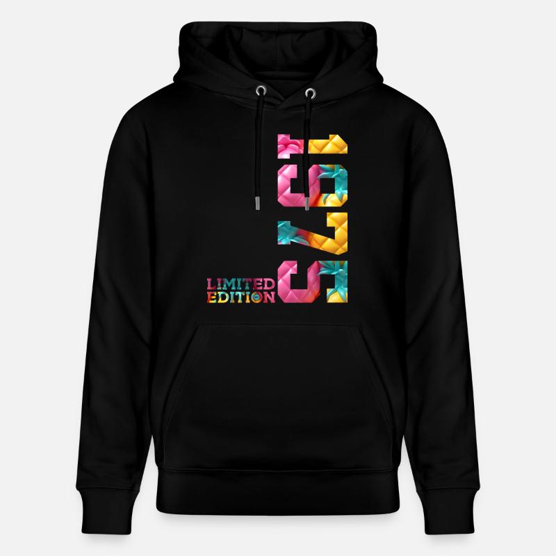 51E ANNIVERSAIRE ÉDITION LIMITÉE 1975 - Sweat à capuche bio CRUISER Stanley/Stella Unisexe - noir