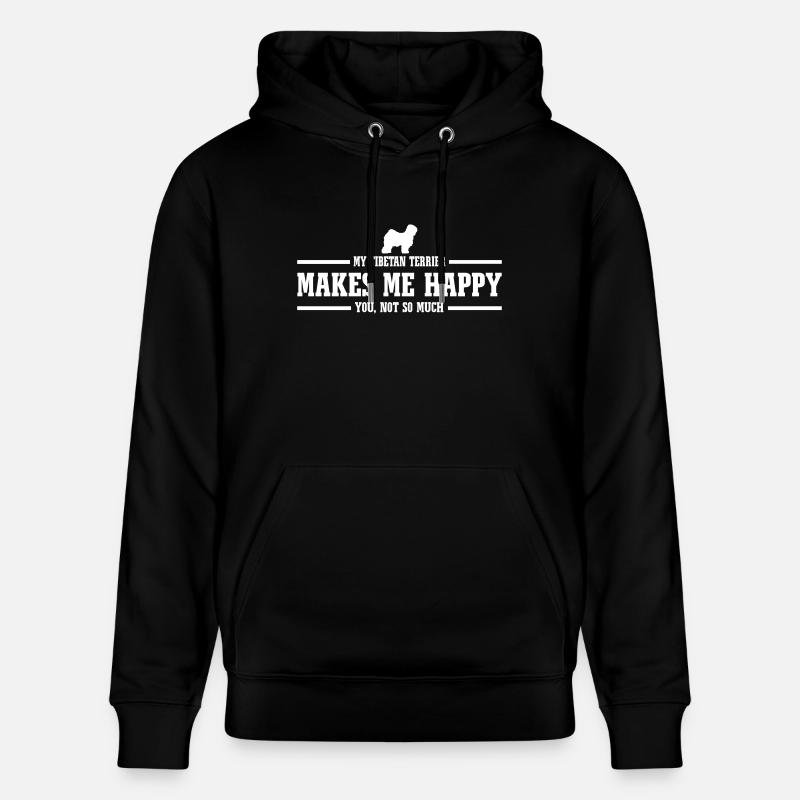 TIBET TERRIER me rend heureux - Sweat à capuche bio CRUISER Stanley/Stella Unisexe - noir
