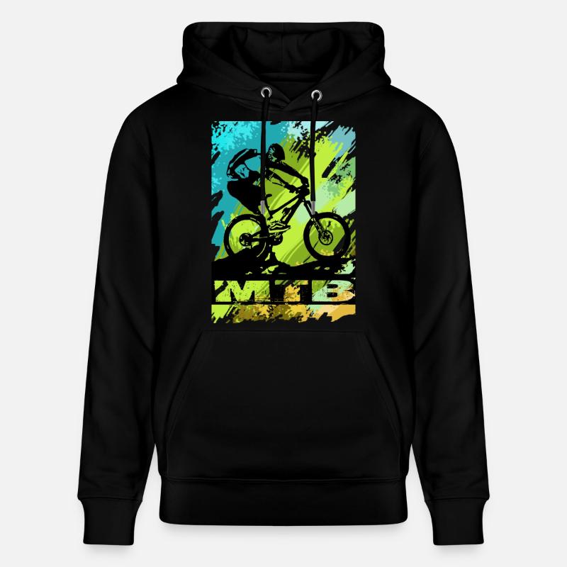 Vélo VTT - Sweat à capuche bio CRUISER Stanley/Stella Unisexe - noir