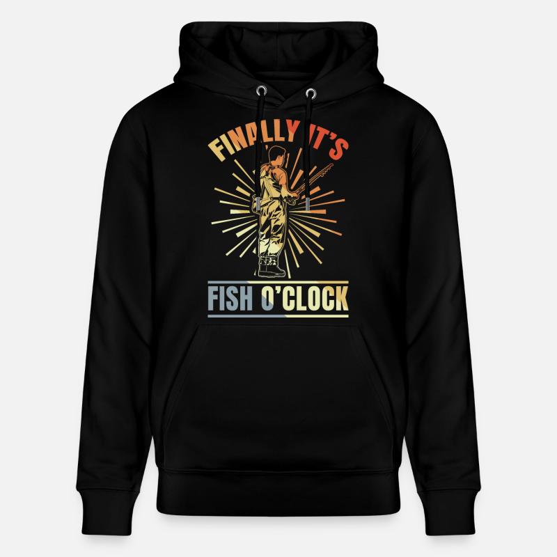 Enfin, c’est l’horloge des poissons - Sweat à capuche bio CRUISER Stanley/Stella Unisexe - noir