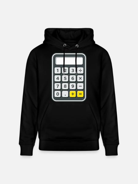 Taschenrechner Kostüm Karneval Fasching Nerd - Stanley/Stella Unisex Bio-Hoodie CRUISER - Schwarz