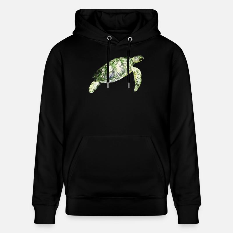 Tortue aquatique - Sweat à capuche bio CRUISER Stanley/Stella Unisexe - noir