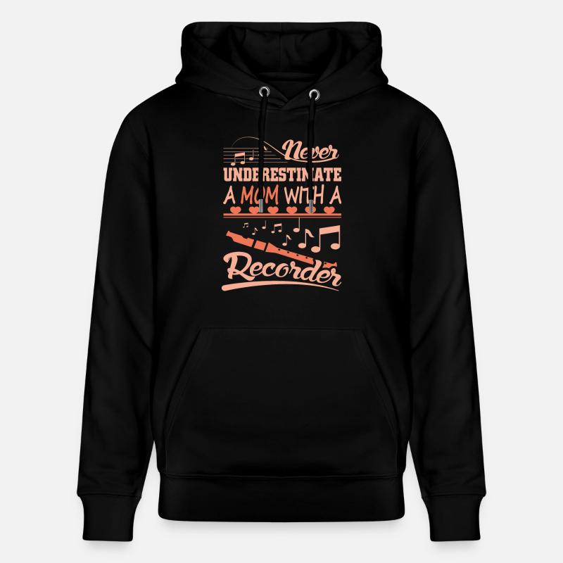 Blockflöte Mutter - Stanley/Stella Unisex Bio-Hoodie CRUISER  - Schwarz